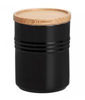 Средняя банка для хранения с деревянной крышкой, Le Creuset