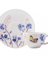 Чашка и блюдце для чая, "Азур", Gien