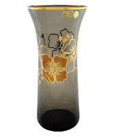 Ваза дымчатая "городские цветы" 30 см, Egermann