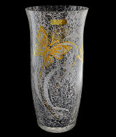Ваза кракле 36см "Бабочки", Egermann