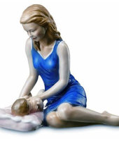 Статуэтка "Мама с малышом", Royal Copenhagen