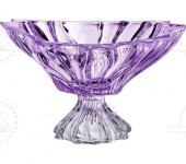 Салатник на ножке PLANTICA фиолетовый, Aurum Crystal s.r.o.