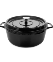 Кастрюля чугунная с эмалированным покрытием "Noir mat", Invicta