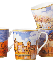 Набор из 4-х кружек Сислей в подарочной упаковке