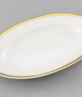 Блюдо овальное, 22 см, Сабина "Отводка золото", 0511, Leander