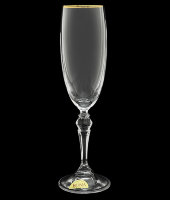Бокал для шампанского "Ларго - Золотая отводка", набор 6 шт, Rona