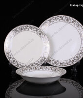 Столовый набор тарелок "Романс" на 6 персон, Takito