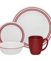 Набор посуды "Ruby Red", 16 предметов, Corelle