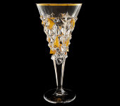 Набор бокалов для вина "Glacier Gold", 6 шт, хрусталь, Bohemia Jihlava