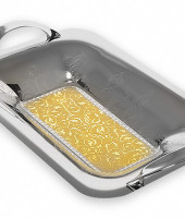 Глубокий поднос с ручками для хлеба "Dubai Gold", Giorinox                   