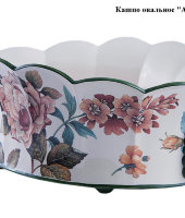 Кашпо овальное "Английская роза", 15892, San Marco