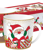 Набор из 2-х кружек Дед Мороз с друзьями в подарочной упаковке
