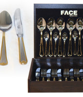 Набор столовых приборов 24/6 "Falperra Gold", Face            