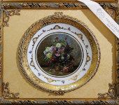 Панно с тарелкой "Букет цветов в корзине", Arte Casa