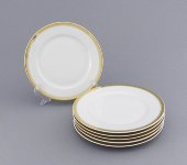 Набор десертных тарелок 17 см Сабина "Отводка золото", 0511, Leander