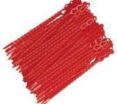 Зажим для пакетов 125 мм, 50 шт, на карточке