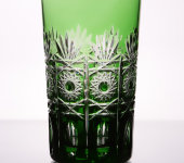 Хрустальные стаканы для сока "Дрезден", зеленый, набор 6 шт, Arnstadt Kristall