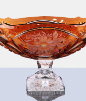 Жардиньерка "Лакшери", амбер, 6111/40, Arnstadt Kristall