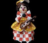 Статуэтка "Маленький клоун с гитарой", Zampiva