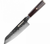 HC/HEXA-EW-KI-18 Нож кухонный, kiritsuke 18 см, дамасская сталь VG10 (67 слоев), рукоять черное дерево (DKK-BA)