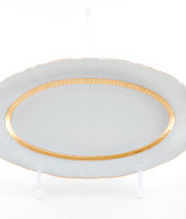 Блюдо овальное 39 см Соната "Золотая лента", 1239, Leander