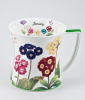 Кружка 450 мл "Цветочная симфония - Январь", Royal Bone China