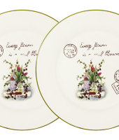 Набор из 2-х обеденных тарелок Букет