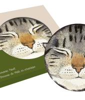 Подставка керамическая Кошки (серая)