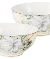 Набор из 2-х салатников Белые розы