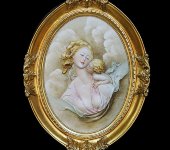 Барельеф "Мама с ребенком", Porcellane Principe