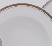 Набор тарелок глубоких 23 см Сабина "Отводка платина", 0011, Leander
