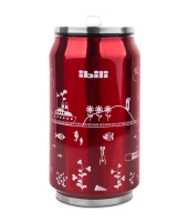 Термокружка «Жестяная банка», цвет -красный, 330 мл