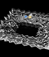 Тарелка 21 см "Glacier" хрусталь, Bohemia Jihlava