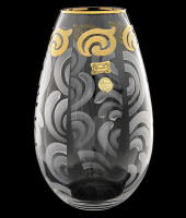 Ваза прозрачный с белым 25см "Восточная сладость", Egermann