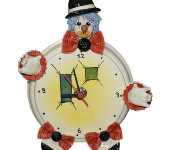 Часы круглые "Клоун в чёрной шляпе", Zampiva