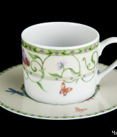 Чашка с блюдцем, набор 6 шт "Баттерфляй", Tirschenreuth (Тиршенройт)