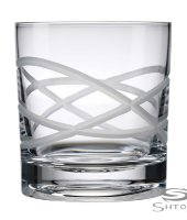 Бокал для виски вращающийся (матовые линии), 005M, Shtox