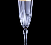 Бокал для шампанского "Recital Gold", набор 6 шт, 104116, Precious Cre Art, Италия