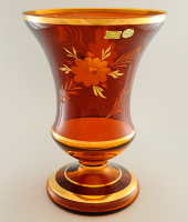 Ваза 31см амбер "Ромашка", Egermann