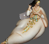 Статуэтка "Дама с расческой", Porcellane Principe  