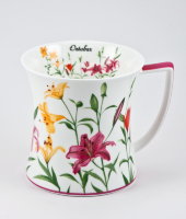 Кружка 450 мл "Цветочная симфония - Октябрь", Royal Bone China