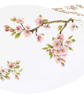 Тарелка овальная Японская сакура в подарочной упаковке