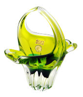 Корзинка Exotic, гутинское стекло, Egermann