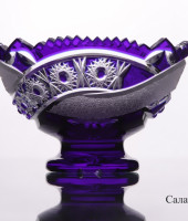 Салатник "Фантазия", 4411/16, кобальт, Arnstadt Kristall