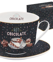 Чашка с блюдцем Hot Chocolate в подарочной упаковке