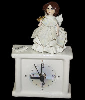 Часы квадратные "Ангел с трубой", Zampiva