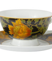 Чашка с блюдцем  Анемон (У. Моррис)