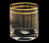 Стакан для виски "Орнамент - Широкое сусальное золочение", набор 6 шт, Rona